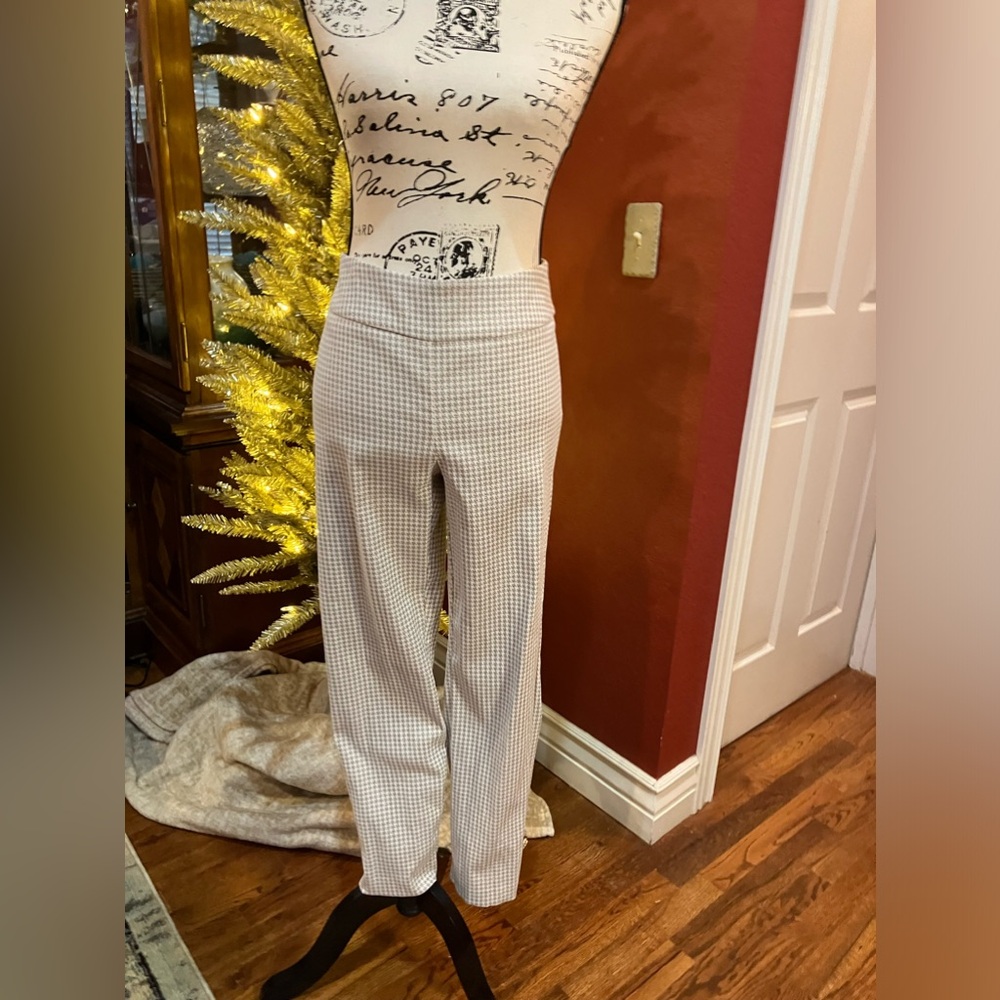 UP TUMMY CONTROL ANKLE BUTTON EMBELLISHED PANTS SZ 10